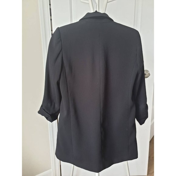 ZARA BASICS  Collection Black Blazer, Size Small with shoulder pads - Picture 2 of 5